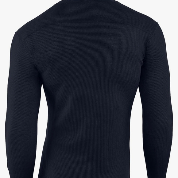 Carhartt Force Midweight Waffle Base Layer Crewneck Top size xl Navy Retail $32 - Picture 2 of 4